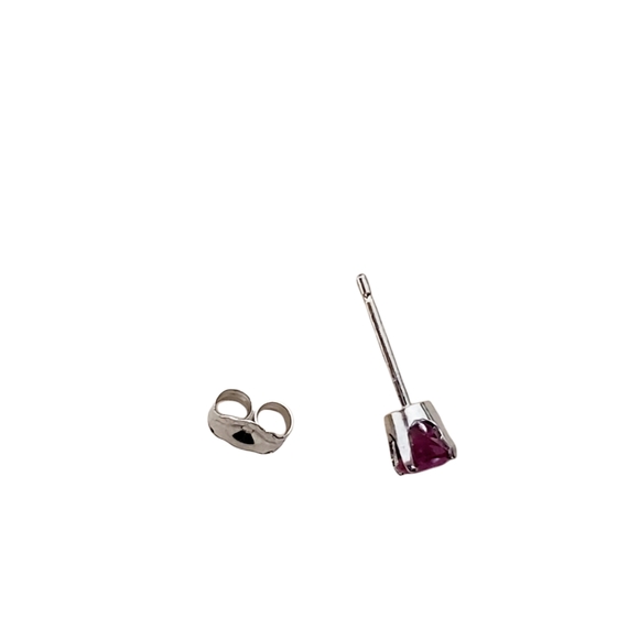 1/2 CTTW Genuine Ruby Earrings - Picture 6 of 7